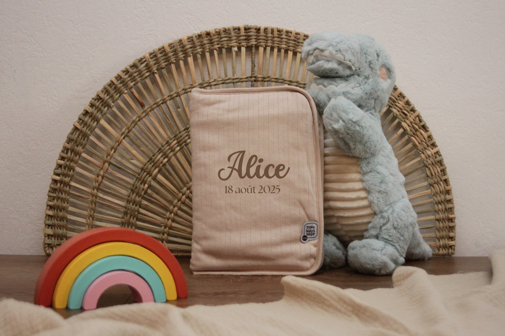 Protège carnet de santé pour bébé, personnalisable